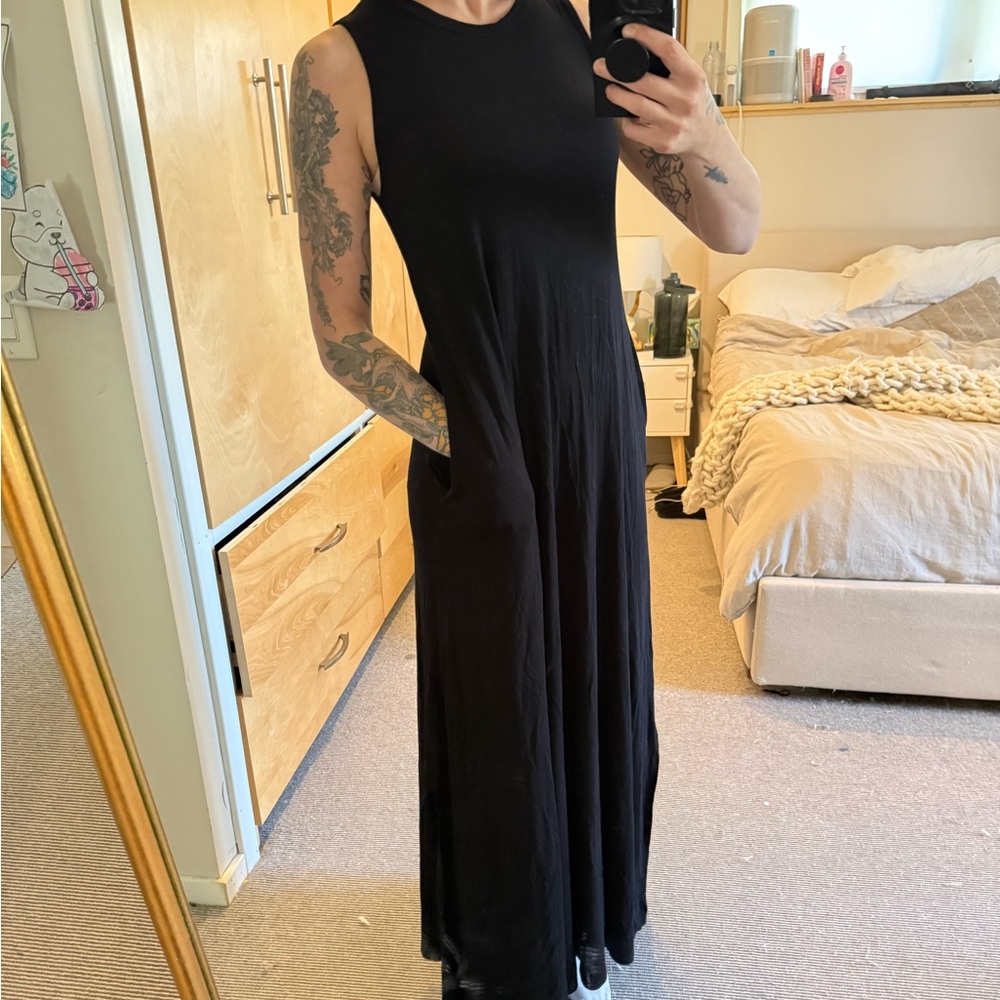 Black maxi dress